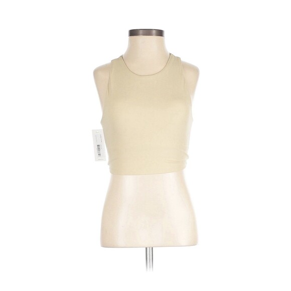 Outdoor‎ Voices Crop Tank Top XXS Beige Racerback 26.5” Bust 15” Length NWT - Picture 1 of 6